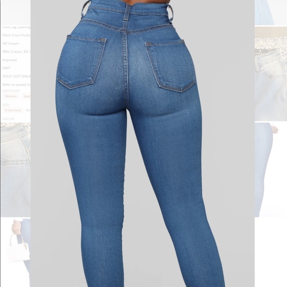 NWT Fashion Nova Classic Extreme Stretch Skinny Jeans - Picture 3 of 9